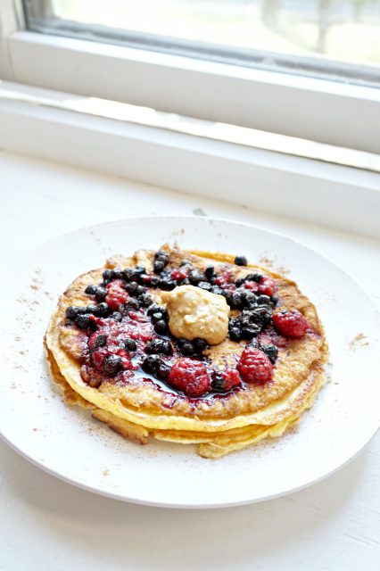 Sunne pannekaker uten sukker, gluten og melk