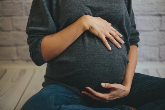 høygravid klar for fødsel